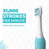 Hammer Ultra Flow Electric Toothbrush, 31000 Strokes per Minute