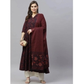 miravan - Maroon Cotton Womens Anarkali Kurti ( Pack of 1 ) - None