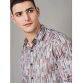 Paul Street Polyester Slim Fit Printed Full Sleeves Mens Casual Shirt - Grey ( Pack of 1 ) - None