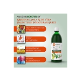 Krishna's Herbal & Ayurveda Amla Aloe vera Wheatgrass Haldi Tulsi Juice 1000ml