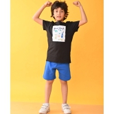 NEWYORK BLACK ROYAL STRIPED SHORTS SET -BLACK/BLUE-8-9 YEARS / 2N / GREY