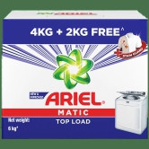 Ariel Matic Top Load Detergent Washing Powder, 4 Kg (Get 2 Kg Free)