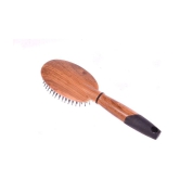 FOK Wooden Cushion Hair Oval Paddle Brush