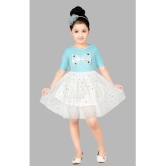 Coxxup Light Blue Net Baby Girl Frock ( Pack of 1 ) - None