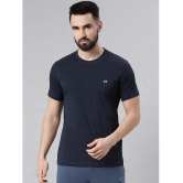 Force NXT - Navy 100% Cotton Regular Fit Mens T-Shirt ( Pack of 1 ) - None