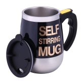 SG SELF STIRRING MUG Nature Stainless Steel Coffee Mug 450 mL ( Pack of 1 ) - Multi Color