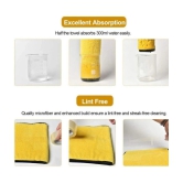 Auto Hub Yellow 800 GSM Microfiber Cloth For Automobile ( Pack of 2 )