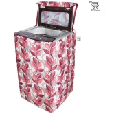 E-Retailer Single Polycotton Pink Leaves Design Top Load 5 KG To 8 KG Washing Machine Covers