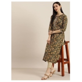 KSUT Green Cotton Straight Kurti - Single - XXL