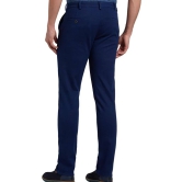 Pack of 2 Men Regular Fit Dark Blue Cotton Blend Trousers