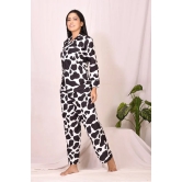 Black Cotton Pajama Set Multicolor M