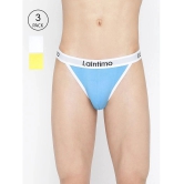 La Intimo Multicolor Cotton Mens Briefs ( Pack of 3 ) - None