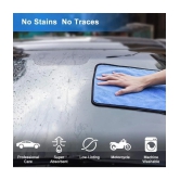 Auto Hub Blue 800 GSM Drying Towel For Automobile ( Pack of 3 )