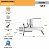 Euphoria Nozzle Bib Tap Brass Faucet- by Ruhe®