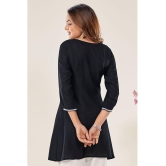 Glomee - Black Viscose Women's Tunic ( Pack of 1 ) - None