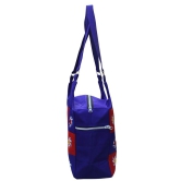 Mandhania Eco Friendly Cotton Mirror Patchwork Bag for Women Dark Blue