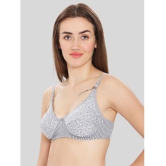 ILRASO - Light Grey Cotton Non Padded Women's T-Shirt Bra ( Pack of 1 ) - None