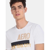 Aeropostale - Cotton Regular Fit White Men's T-Shirt ( Pack of 1 ) - None