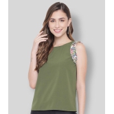 ALL WAYS YOU - Olive Polyester Womens Regular Top ( Pack of 1 ) - S