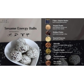 SIXNUTRI Almond Butter, Coconut and Sesame Bites - 450 ge All Natural Keto Vegan Diet