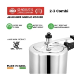 LEORON 2 L,3 L Aluminium InnerLid Pressure Cooker Without Induction Base