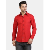 Life Roads - Red Cotton Slim Fit Men's Casual Shirt ( Pack of 1 ) - None