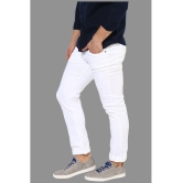 HALOGEN - White Denim Skinny Fit Mens Jeans ( Pack of 1 ) - None