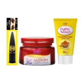 VI-JOHN Hair Removal Hair Haldi Chandan, Advance Fairness Cream 50g and kajal 2.5g- Pack of 3