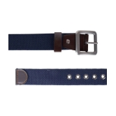 Zacharias - Blue Canvas Mens Casual Belt ( Pack of 1 ) - None