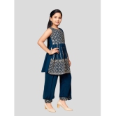 Aarika Teal Georgette Girls Patiala Kurta Set ( Pack of 1 ) - None