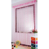 PINDIA Single Door Solid String Curtain - Pink