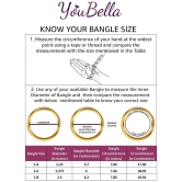 YouBella Jewellery Sets for Women Gold Plated Pearl Wedding Bridal Necklace Jewellery Set with Earrings and Bangles Combo for Girls/Women (2.4) - Golden