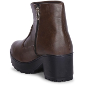 Ishransh - Brown Womens Ankle Length Boots - None