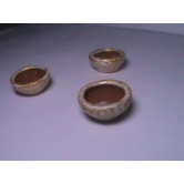 Set of 3 Mini Clay Bowls