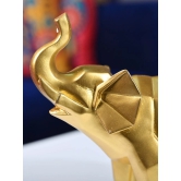 Radiant Elephant Decor Object - Golden Gleam