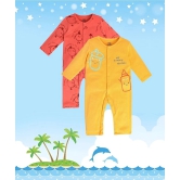 MINI KLUB - Multi Color Cotton Rompers For Baby Boy ( Pack of 1 ) - None