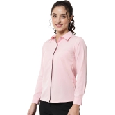 ALL WAYS YOU Womens Casual Office Wear Solid Pink Formal Shirt for Women  XXL