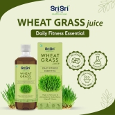 Sri Sri Tattva Wheat Grass Juice - Daily Fitness Essential | High In Nutrients & Antioxidants, Daily Detox, Overall Fitness | 1L