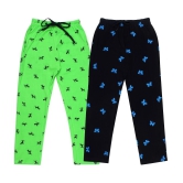 DIAZ Kids Cotton printed Trackpant/Trousers/Lower Combo pack of 2 - None