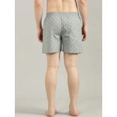 broon Pack of 3 Cotton Mens Boxer- ( Brown,Grey,Dark grey ) Boxer Shorts - None