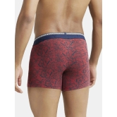 Jockey US63 Men Super Combed Cotton Elastane Printed Trunk - Assorted (Pack of 2 & Prints may vary) - None