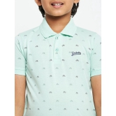 UNIBERRY - Mint Green Cotton Blend Boys Polo T-Shirt ( Pack of 1 ) - None