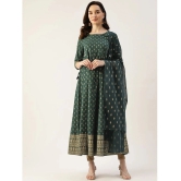 Kbz - Green Cotton Womens Anarkali Kurti ( Pack of 1 ) - None