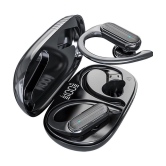 Life Like Earhook TWS V5.3 In Ear Bluetooth Earphone 8 Hours Playback Bluetooth IPX4(Splash Proof) Auto pairing -Bluetooth Black