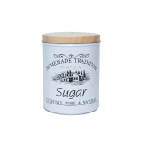 Coffee, Tea & Sugar - Metal Jar Set Of 3, Cylindrical & 1600Ml,