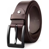 Loopa - Brown 100% Leather Mens Formal Belt ( Pack of 1 ) - None