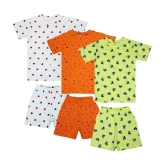 Diaz - Multicolor Cotton Boys T-Shirt & Shorts ( Pack of 3 ) - None