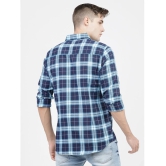 Ketch Cotton Blend Slim Fit Checks Full Sleeves Mens Casual Shirt - Blue ( Pack of 1 ) - None