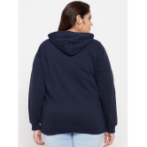 AUSTIVO Cotton Navy Zippered Sweatshirt - None