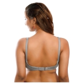 Elina Cotton T-Shirt Bra - Grey Single - 32C